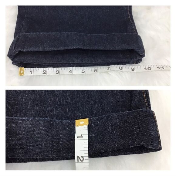 IZOD High Waist Dark Wash Flare Leg Bell Bottom Style Jeans Size 12 - Picture 6 of 7